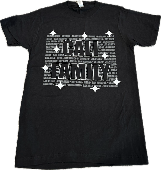 CALI FAMILY Black T-Shirt
