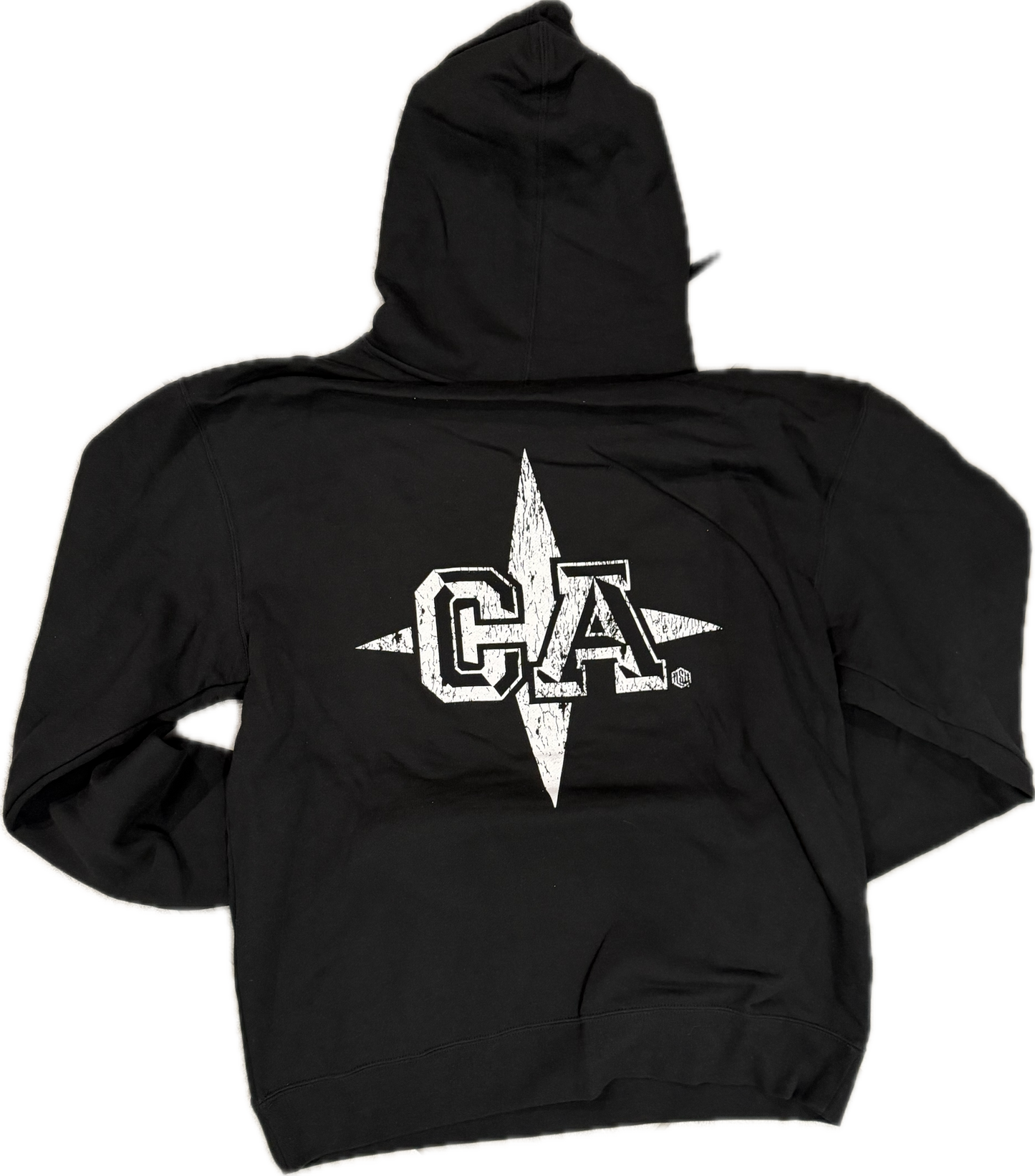 Black Distressed CALI Hoodie